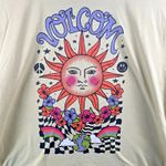 Volcom  My Guys Oversized T-Shirt Women's One Size‎ Sun Print Crew Neck Cotton Photo 2