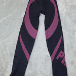 PINK - Victoria's Secret  Black and‎ Pink Track Pants Photo 0