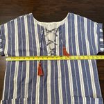 Tularosa Warren blue & white striped short sleeve tunic mini dress size S Photo 13