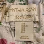 Cynthia Rowley linen high rise paper bag belted shorts Amalfi Coast Italy L Photo 2