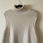 Double Zero Sleeveless turtleneck Sweater Vest Cream Size Large Photo 1