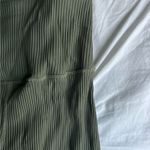 Carbon 38 Full length  ribbed leggings green.  Photo 1