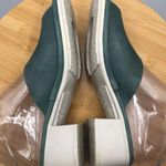 Fly London  Leather Mules Block Heel EU 36 / 5.5-6 Jade Green Comfort Shoes Photo 8