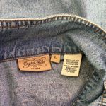 Crystal Kobe Denim Jacket‎ Size L Beaded Heart Streetwear Statement Piece y2k Blue Size L Photo 4