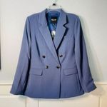 Madewell  The Rosedale Blazer in Crepe Nighttime Blue Size 10 Photo 0