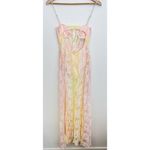 For Love & Lemons Lace Blossom Maxi Dress Sheer Pastel Floral Ethereal Festival Pink Size XXS Photo 10
