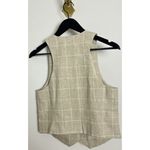 Madewell  Linen Cutaway Vest in Neutral Size US 8 Photo 5