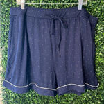 Cozy Earth Pajama Shorts Womens 3XL XXXL Blue White Dot Bamboo Stretch Knit NEW Size undefined Photo 0