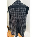 Max Studio Women's  Black Gray Houndstooth Cardigan 1X Photo 3