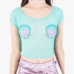 Iron fist  mermaid for life mesh top Photo 2