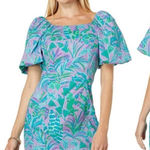 Lilly Pulitzer NEW! Lilly Pulitzer Lettie Short Sleeve Stretch Purple Iris on the Chase Size 6 Photo 0