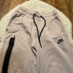 Nike Jogger Size XS Womens Fleece CW4292 Tan Cotton Blend Athleisure Cozy Photo 1