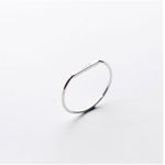 Boutique NEW Women's Dainty White Gold-Plated S925 LOVE Bar Ring Size 5‎ Photo 10