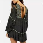 Free People Much Love Tunic Top Mini Oversized Open Back Dress Size S Photo 1