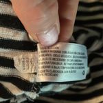 a.n.d. e a w y Black & White Striped Short Sleeve Round Neck Womens Thick Shirt Multiple Size M Photo 6