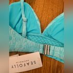 Seafolly  Australia Marloe Banded Bralette Bikini Top - Atoll Blue size US 4 NWT Photo 8