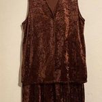 Made in U.S.A. Copper Velvet 2pc vest & skirt set western Brown Size undefined Photo 0