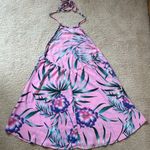 Show Me Your Mumu pink floral tie halter top short dress women size xs tropical Photo 1