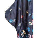 Victoria's Secret ‎ Satin Lace Trim Open Robe Women Size Medium/Large Blue Floral Photo 2