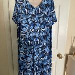 Roaman’s Blue‎ Floral Dress Size 18/20 Blue Photo 1