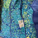 Lilly Pulitzer  ladies blue‎ purple vest with flowered lining, small Photo 5
