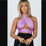 Princess Polly Midnight Lilac Purple Multiway Wrap Top 0 Photo 1