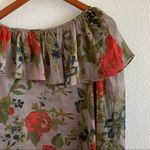 Topshop Large Floral Sheer Tie Arm Tie Strap Top 2 Photo 7