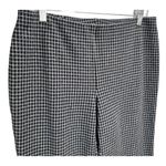 J Jill Ponte Slim Leg Pants M Blue Check Pull On Stretch Knit Casual Career Soft Size M Photo 1