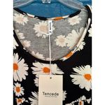 Tencede‎ 2XL Black Daisy Floral Print Babydoll Tunic Dress Plus Size Size XXL Photo 1