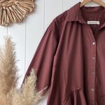 Free People  buttondown tunic top dress Small Photo 1