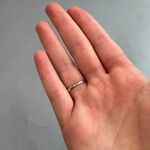 Sterling silver checkerboard cut ring Photo 1