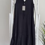 Everlane  Dress Medium The Satin V Neck Maxi Minimalist Quiet Luxury Old Money Photo 6