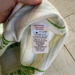 Mexican White/Green Embroidered Blouse Poncho Sz Small/Medium Photo 4