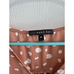 West Kei  Tan Polka Dot Surplice Tie-Sleeve Blouse Size‎ M Photo 5