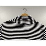 J.Crew J8836 Mercantile Stripe Waffle Funnel Neck Pullover Medium M Photo 4