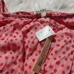 Wall Flower  Pink Floral Flower Romper Long Sleeve New NWT Size Medium M Crochet Photo 3