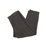 Joie  Cropped Pants Size 8 Army Green Linen Blend Fray Hem Studded Straight Leg Photo 8