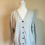J.Crew V Neck Button Up Cardigan in Gray Size Small Lightweight Photo 1