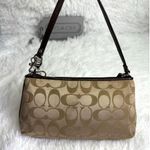Coach y2k Brown Signature Canvas Wristlet Mini Purse Photo 1