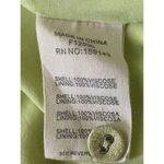 Frnch Paris Lime Green Satin Midi Dress Size L Long Sleeve Button Front Size L Photo 4