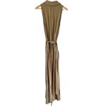 L'Agence NWT L’agence Mayer Military Maxi Dress Covert Green Women’s Size Small Photo 4