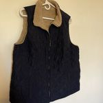 Reversible brown and black sherpa vest Size XL Photo 1