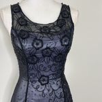 Vintage Beaded Prom Dress Black Size 4 Photo 2