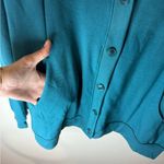 Beyond Yoga  Teal Button-Up Cardigan size M Photo 4