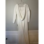 Katie May NOEL & JEAN  Cowl Back Long Crepe Wedding Gown Dress Off-White 12 NWT Photo 14
