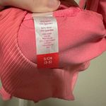 No Boundaries  Pink Ribbed Front Tie Bikini Top size Small (3-5) Photo 5