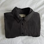 Madewell  Button Up Denim Shirtdress in Black Photo 5