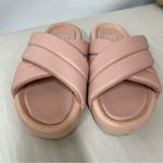 No Boundaries NoBo size 9 light pink cross strap slide sandals Photo 1