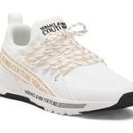 NIB Versace Jeans Couture Knit Lace Up Sneakers, White, Women’s Size 37 White Photo 0