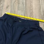 Nike  Navy Blue embroidered check swoosh streetwear pants Photo 4